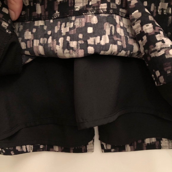 Two-Toned Black Patterned Dress - Picture 10 of 10